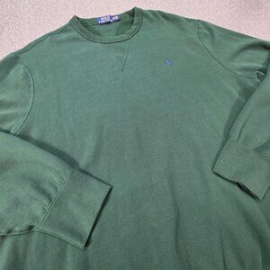 Polo Ralph Lauren Sweater Mens 2XL Green Pullover Sweatshirt